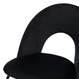 Silla Negro Tejido-Metal Contract 49 X 60 X 81 cm