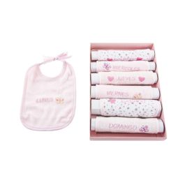 Babero Baby DKD Home Decor Rosa Azul 29 x 3 x 19 cm Set de 7 (4 Unidades) Babero Baby DKD Home Decor Rosa Azul 29 x 3 x 19 cm Set de 7 (4 Unidades)