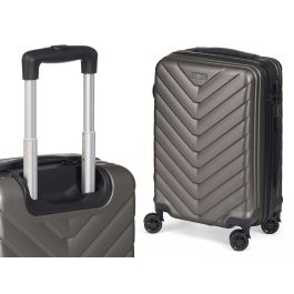 Arte Regal Set de 3 Maletas Escama ABS Gris Oscuro, 49x74.5x28 cm