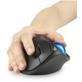 Kensington TB450 Ratón Óptico Trackball Pro Fit Ergo Inalámbrico Bluetooth 2.4GHz 1600 DPI Negro/Azul