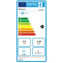 Aire Acondicionado Portátil Hisense APH09QC A Blanco 2600 W 350 m3/h