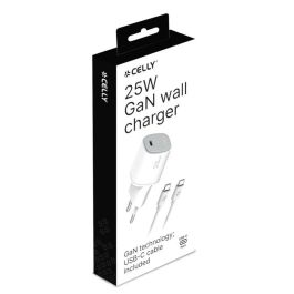 Cable USB Celly UPTC1USBC25WCTC Blanco