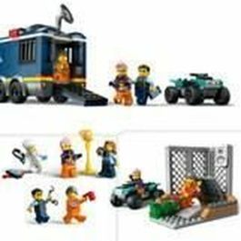 LEGO 60418 City Laboratorio Móvil de Ciencias Forenses, Juguete Cuádruple, Regalo para Niños a Partir de 7 Años y Minifiguras