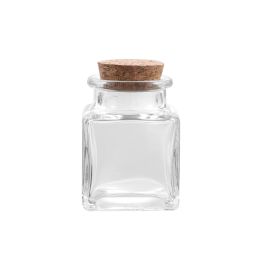 Tarrito de vidrio con tapón de corcho 50 ml - La Mediterranea (36 Unidades) Tarrito de vidrio con tapón de corcho 50 ml - La Mediterranea (36 Unidades)