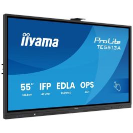 Iiyama TE5513A-B1AG Pantalla Interactiva 55" UHD IPS Android 14 8/128GB con Wifi 6 y Sonido 2x 20W Subwoofer, 450cd/m2, Antiglare