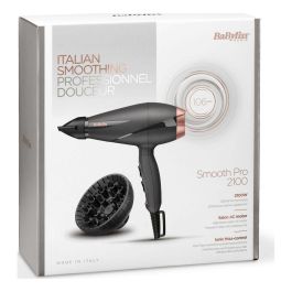 Babyliss 6709DE Secador de Pelo Smooth Pro 2100W con Tecnología Iónica, Anti-encrespamiento, Motor Profesional, Difusor y Concentrador Babyliss 6709DE Secador de Pelo Smooth Pro 2100W con Tecnología Iónica, Anti-encrespamiento, Motor Profesional, Difusor y Concentrador