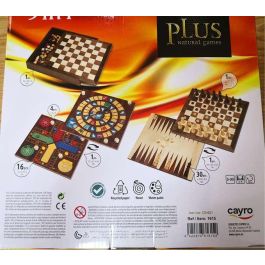 Juegos de madera plus en caja con accesorios set 5 juegos 29x29 cms. Juegos de madera plus en caja con accesorios set 5 juegos 29x29 cms.