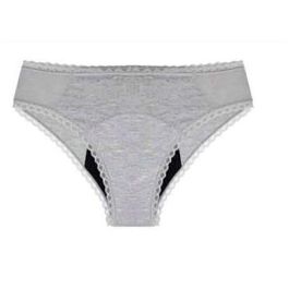 MYALMA Braguita Menstrual de Algodón Orgánico y Bambú Gris Talla XS - 4 Capas, Protección Antifugas Precio: 24.95000035. SKU: B16TSM3D9Y