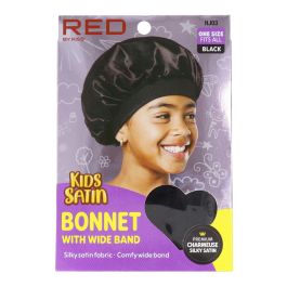 Red Kiss Kids Satin Bonnet Wide Band - Black Precio: 3.50000002. SKU: B1CJ3H87FY