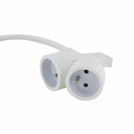 Chacon CHA5411478667193 Prolongador Eléctrico Doble Cabezal HO5VVF 3G1.5, 5 Metros, Blanco Chacon CHA5411478667193 Prolongador Eléctrico Doble Cabezal HO5VVF 3G1.5, 5 Metros, Blanco