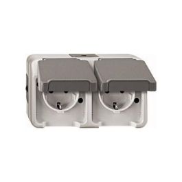 MERTEN MEG2321-8029 SCHUKO Enchufe Doble Tomacorriente Horizontal, Color Gris Claro Precio: 43.6205. SKU: B12LXK5C86