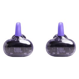 JBL Soundgear Clips TWS Auriculares Open-Ear Inalámbricos con Gancho, Bluetooth 5.4, IP54, Batería 32h, Color Ghost Purple