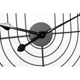 DKD Home Decor Reloj de Pared Moderno Negro Dorado 3 x 60 x 60 cm (2 Unidades)