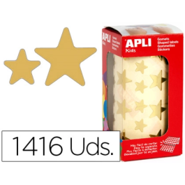 Apli Gomets Autoadhesivos Estrellas Grandes Oro Rollo 1416 Unidades Precio: 6.50000021. SKU: B12ZC4N7H3