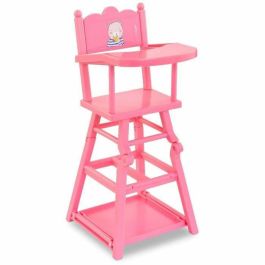 Corolle COR4062013141299 Silla Alta Rosa para Muñecos de 36-42 cm, Accesorio Comidas Juguete Niños 3+ Años