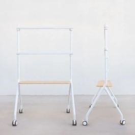 TOOQ Soporte suelo ruedas "ILOVE" pantalla 49-80 blanco