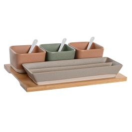 DKD Home Decor Aperitivo Multicolor Porcelana y Bambú Set de 8 Piezas 26 x 9 x 4 cm Precio: 29.49999965. SKU: B1B38QH2HS