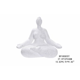 DKD Home Decor Figura Urban Blanco Resina Chica Yoga 15 x 24 x 27.5 cm (4 Unidades) Precio: 47.49999958. SKU: B1BLTYBVCG