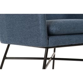 Sillon Scandi DKD Home Decor Azul Negro 62 x 75 x 66 cm