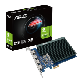 Asus 90YV0H20-M0NA00 Tarjeta Gráfica NVIDIA GeForce GT 730 2GB GDDR5 64 bits PCIe 2.0 384 CUDA Cores Resolución 4K HDMI