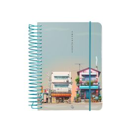 Agenda Espiral Liderpapel Santorini A6 2025 Dia Pagina Street View Papel 60 gr