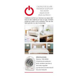 Calefactor de Aire Basic Home 1000-2000W (4 Unidades) Calefactor de Aire Basic Home 1000-2000W (4 Unidades)