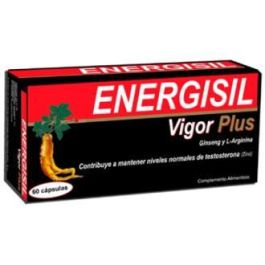Energisil Vigor Plus con Ginseng, L-Arginina, Vitaminas y Zinc, 60 Cápsulas para Niveles Normales de Testosterona Precio: 36.7900005. SKU: B1CFKYEJQD