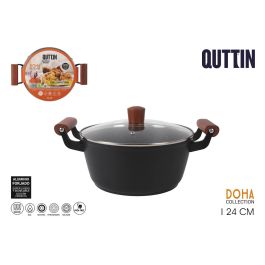Cacerola Inde 24 cm con tapa Doha Quttin (4 Unidades) Precio: 105.59000023. SKU: B1DQCQC42V