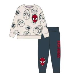Cerdá Chándal Spiderman Cotton Brushed para Niños 8 Años Beige