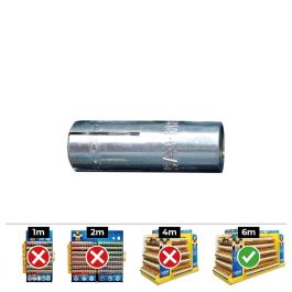Celo Anclaje hembra sap homologado ce m6x25 Ø8x25mm, acero, taco hembra cono expansor, caja 100 unid, ref. 96sap
