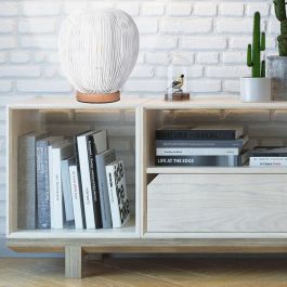 Home Deco Light Lámpara de Mesa Bola Blanca d.26 cm h.28 cm