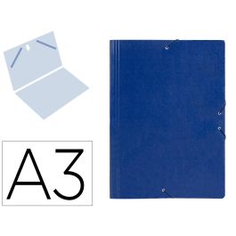 Carpeta Planos Liderpapel A3 Carton Gofrado N 12 Azul