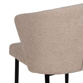 Silla Beige Tejido-Metal Contract 52,50 X 55 X 80 cm