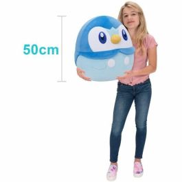 Pokémon JWS00049 Peluche Squishmallows Piplup 50 cm grande ultrasuave