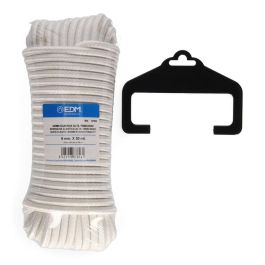 Edm Cuerda elástica blanca de goma elástica, calibre 8 mm x 20 m
