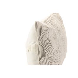 DKD Home Decor India 24 Cojín Crudo Bordado a Mano Algodón 30 x 50 cm (2 Unidades)