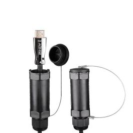 Lindy Cable Híbrido Fibra Óptica HDMI 8K60 48 Gbit/s 100m Blindado para Instalaciones Profesionales