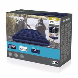 Bestway Colchon Doble con Hinchador de Pie 203x152x28 cm Hinchable y Camping 67226