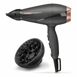 Babyliss 6709DE Secador de Pelo Smooth Pro Profesional Iónico 2100W, 106 km/h, 2 Temperaturas/Velocidades, Aire Frío, Difusor