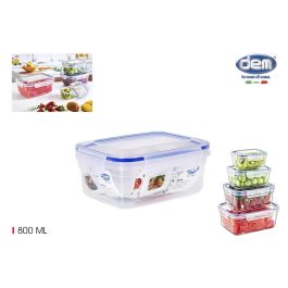 Dem Fiambrera Hermética Rectangular 800 Ml 17x13x8 Cm (12 Unidades) Precio: 18.49999976. SKU: B1BEPBV62H