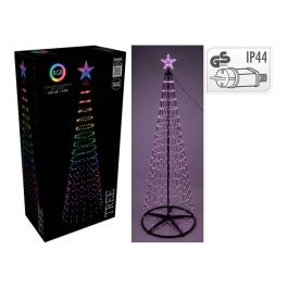 Basics Árbol de Navidad con LED 550 RGB Negro Ø103x300 cm, 20 Cuerdas, Estrella Superior 10 LED, Mando a Distancia Precio: 110.69000019. SKU: B1J2PRJCD9