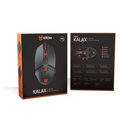 Raton Krom Kalax Gaming Óptico 800-3200 DPI 7 Botones Colores LED