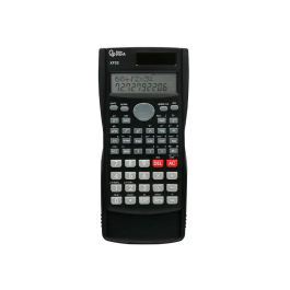 Liderpapel XF33 Calculadora Científica 12 Dígitos 240 Funciones Solar y Pila, Pantalla 2 Líneas, Tapa Rígida, Color Negro 156x85x20mm