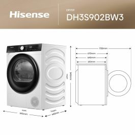 Secadora Hisense DH3S902BW3 9 kg