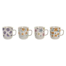 DKD Home Decor Taza Flores Shengda Urban Multicolor Blanco Porcelana 380ml 8.5 x 10 x 12 cm Apto Microondas y Lavavajillas Precio: 23.78999997. SKU: B12LWABX3E