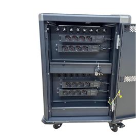 Ewent Ew1703 16 Carro Armario de Carga para 16 Tablets y Portátiles hasta 17" con Carga Inteligente y Bloqueo Seguro