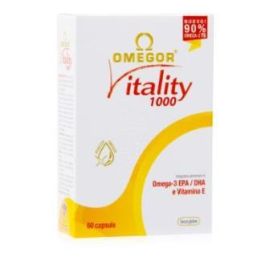 Omegor Vitality 1000 Omega-3 con EPA y DHA y Vitamina E, 60 Perlas. Para el funcionamiento normal del corazón Precio: 25.8900004. SKU: B1AJPTLGDW