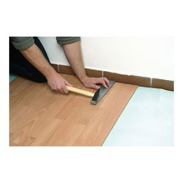 Wolfcraft Set de instalación para suelo laminado 6931000 - 20 cuñas, escopio y taco de madera