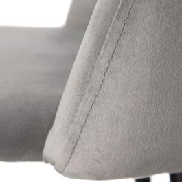 Taburete Alto Gris Tejido-Metal Salón 40,20 X 48,20 X 102 cm