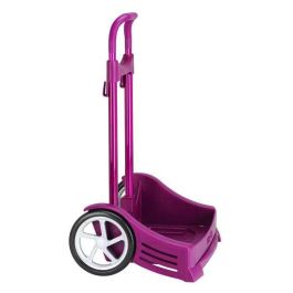 Safta Carro Portamochilas Evolution P.241C Trolley Fucsia, Escolar, Fabricado en España, 2 años de Garantía